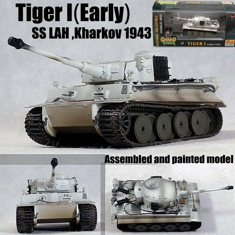 Немецкая Tiger I tank SS LAH kharkur 1943 зимняя 1/72 легкая модель без литья под давлением |