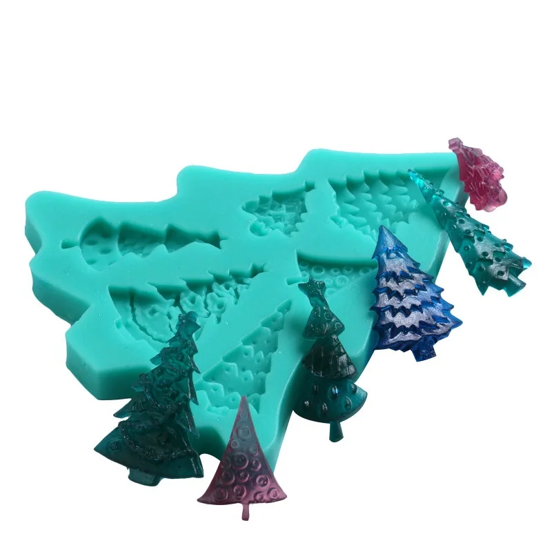Facemile-1PCS-7-Holes-Christmas-Tree-3D-Silicone-Mould-Gumpaste-Candy-Chocolate-Mold-Party-Cake-Cupcake (2)
