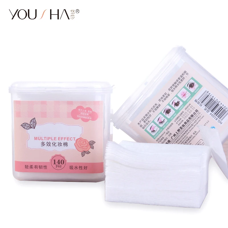 YOUSHA 140pcs makeup cotton pads face makeup remove wipes cotton pad