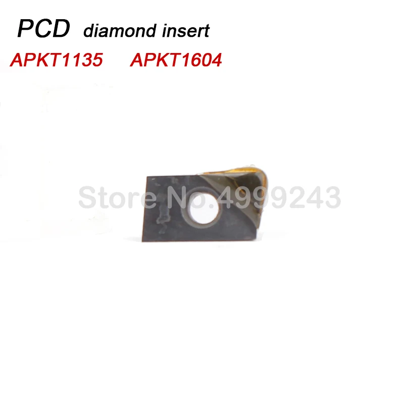 

2PCS APKT1135 APKT1604 CNC Indexable Diamond PCD/CBN Palbit Turning Inserts cbn tool Particle 300R 400R