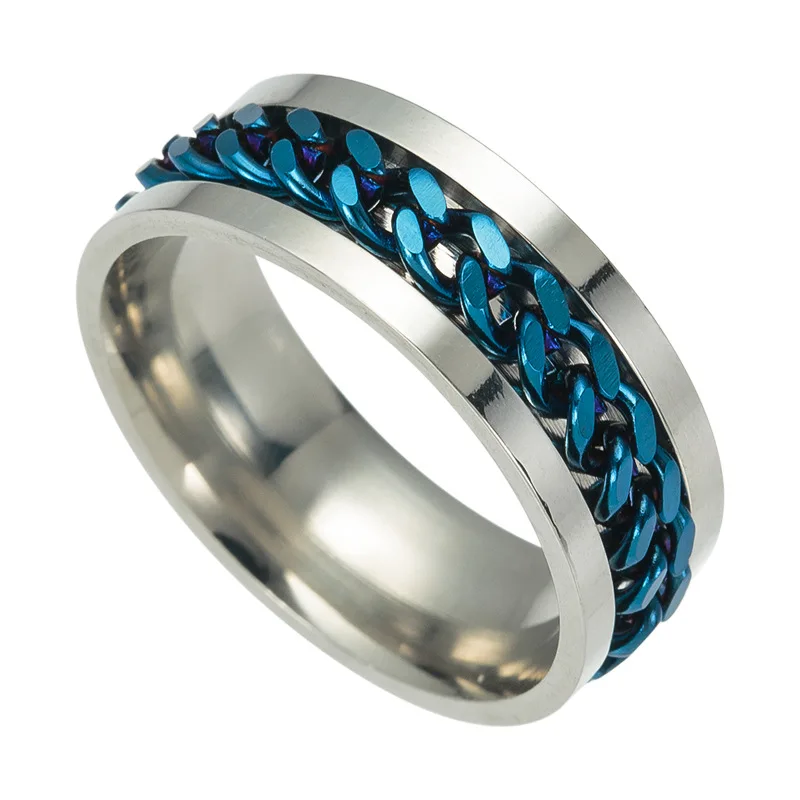 SHE WEIER Stainless Steel Rings For Women Jewelry Wedding Engagement Men Black Rings Female Couple Anel Ttanium Male Anillo