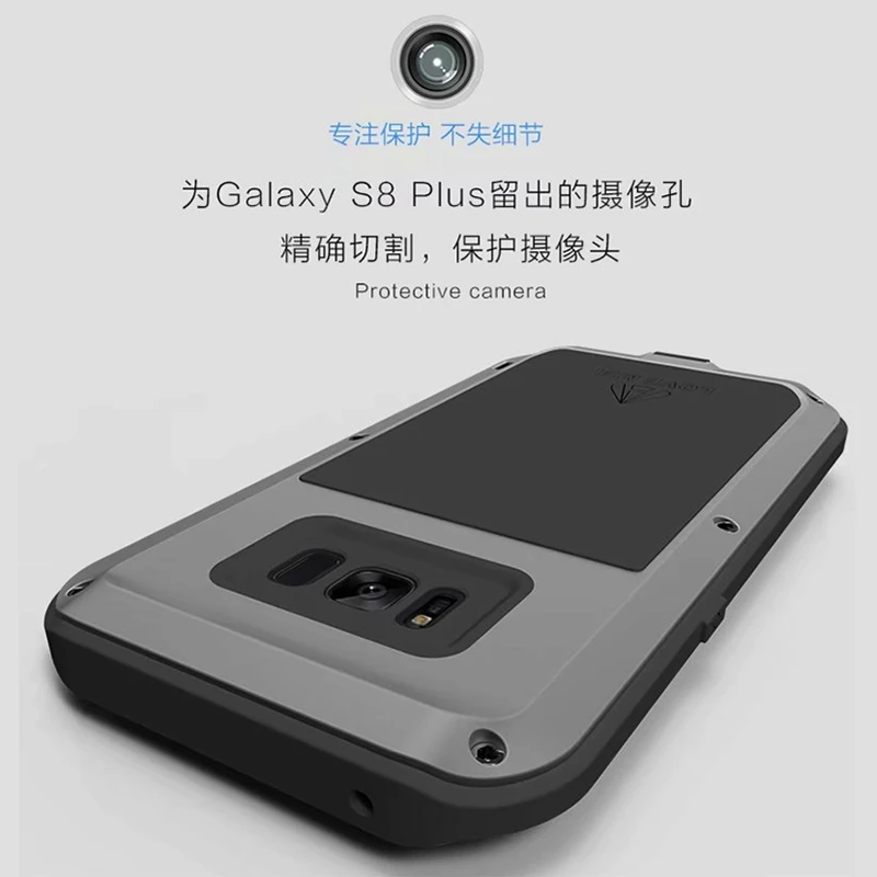 S8 S8Plus чехол LOVE MEI Life Водонепроницаемый противоударный металлический 3 доказательство чехол для телефона для Samsung Galaxy S8 плюс S8+ полная защита крышка