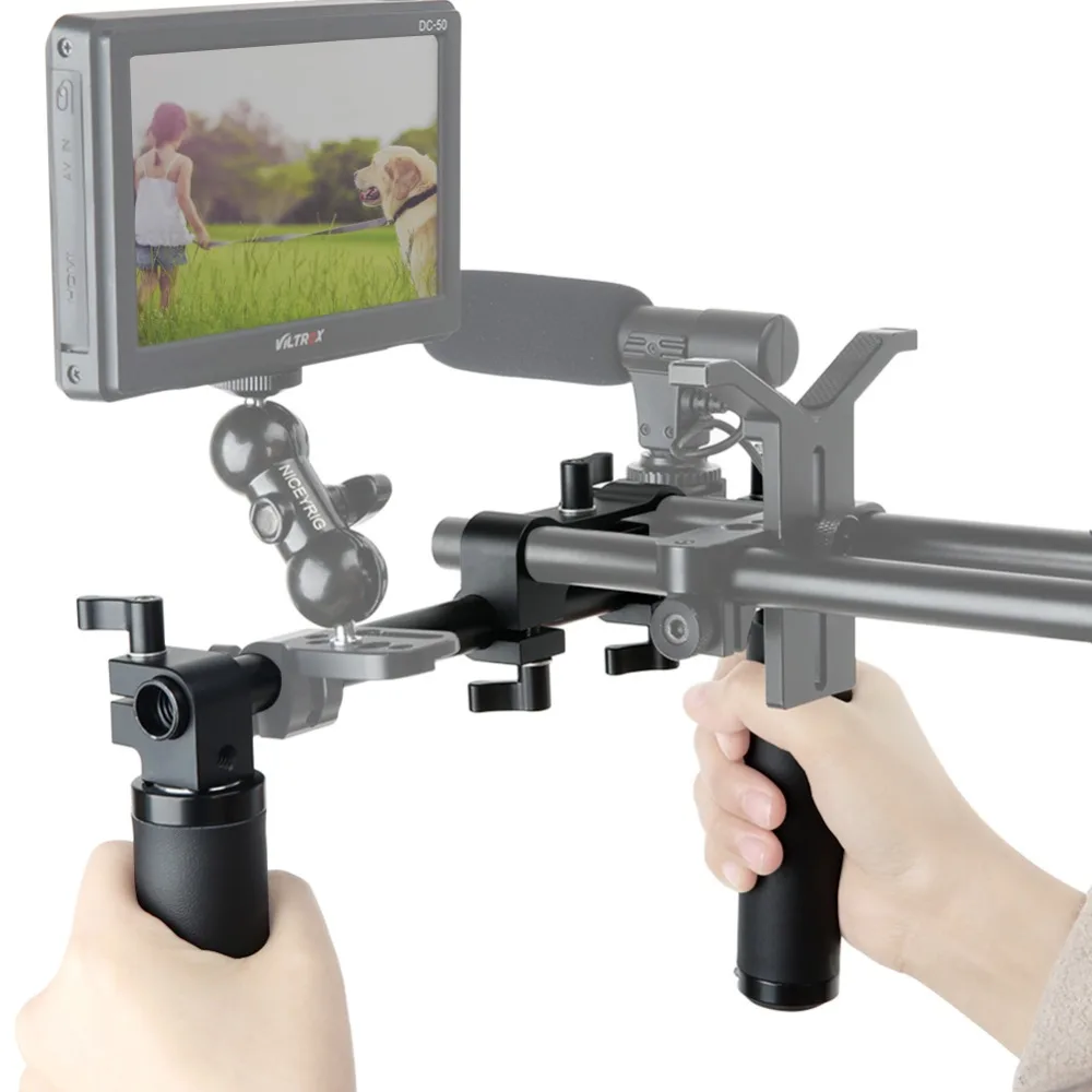 NICEYRIG ��� ���� DSLR ��� �ڵ�, 15mm ���� ���� ��� ���º������� �ڵ� �׸� ī�޶� 15mm ���� ���� ���Ϸε� ����