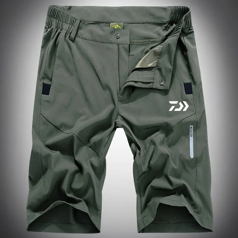

New Men DAIWA Fishing Clothing Outdoor Sport Quick Dry Breathable Elastic Anti Uv Hiking Fishing Pants Plus Size DAWA Man Shorts