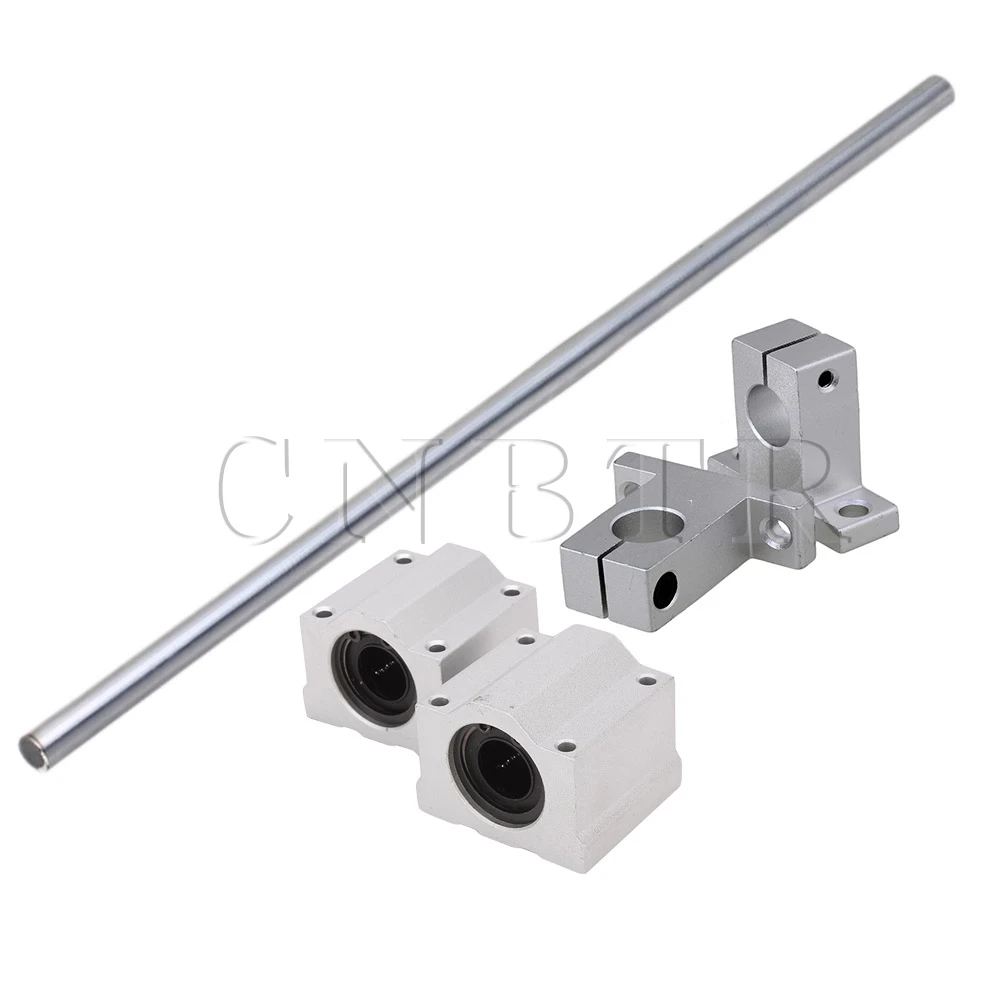 

CNBTR OD12 x 500mm Shaft Optical Axis& Ball Slide Rail Support with Bearing