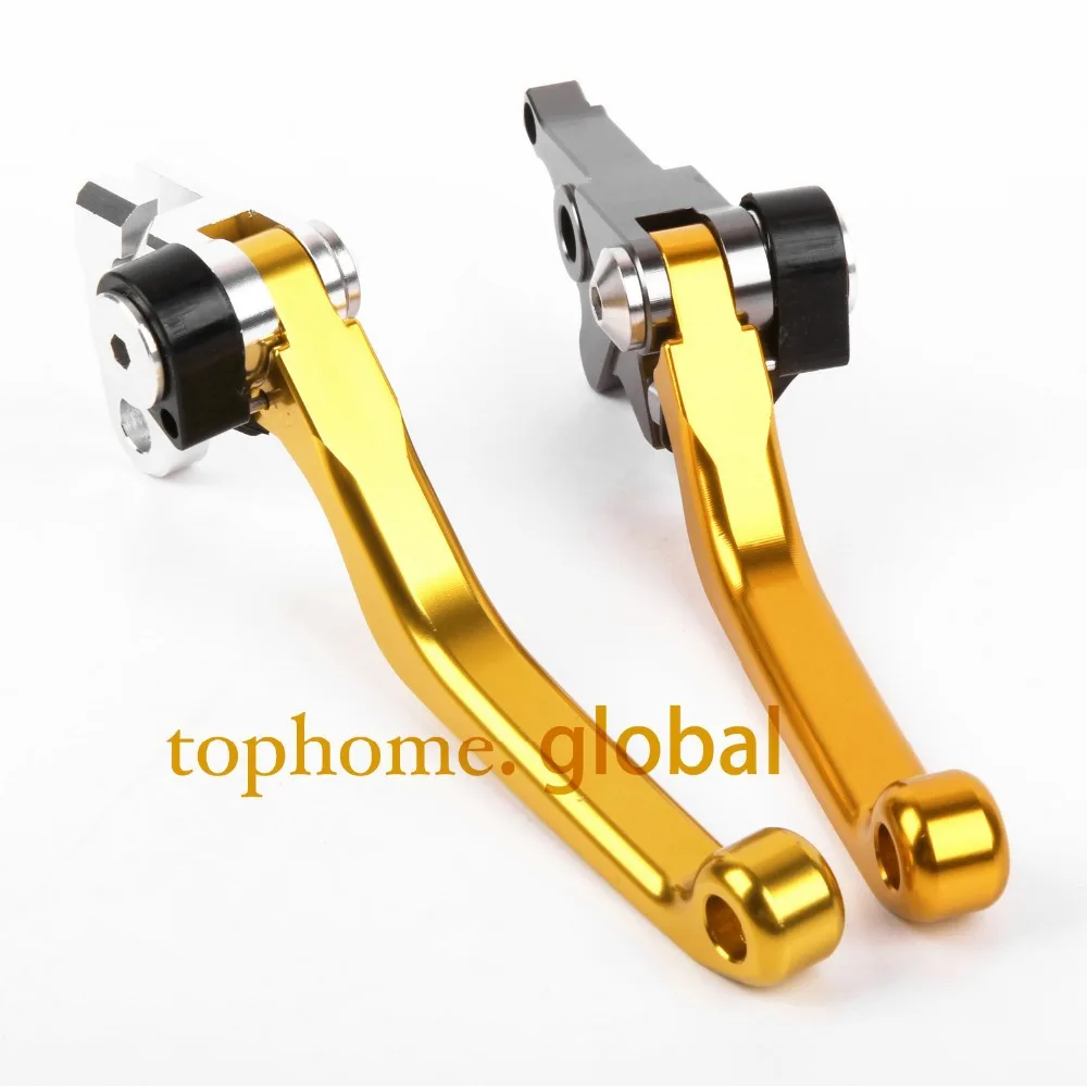 Hot One Pair CNC Pivot Dirttbike Brake Clutch Levers Golden Color For