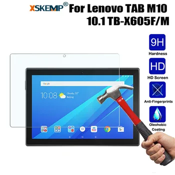 

XSKEMP Ultra Clear 9H Tempered Glass For Lenovo TAB M10 10.1 TB-X605F/M Tablet Screen Protector Protective Explosion Proof Film