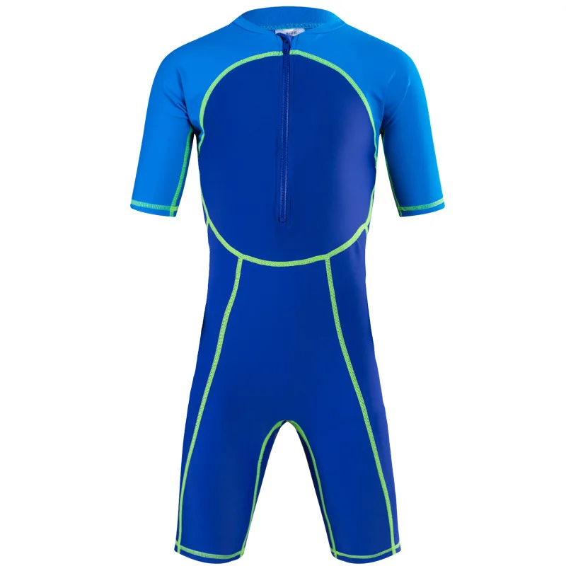 

Boys One Piece Swimsuit Kids UPF 50+ Zipper Rash Guard UPF50+ Sun UV Protective Lycar Dive Skin Wetsuit Bathing Swimming Suit
