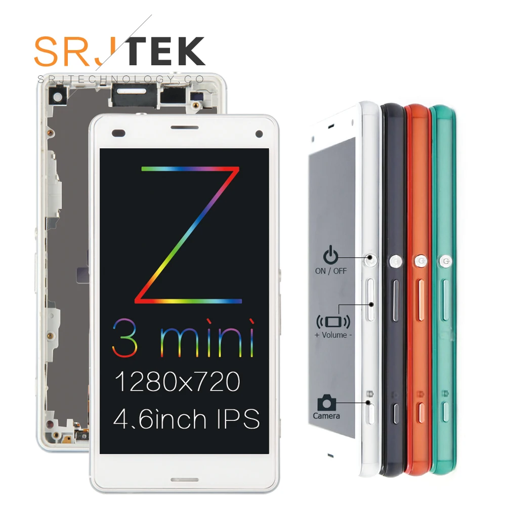 

ORIGINAL LCD For SONY Xperia Z3 Compact Display Touch Screen with Frame Z3 Mini D5803 D5833 For SONY Xperia Z3 Compact LCD