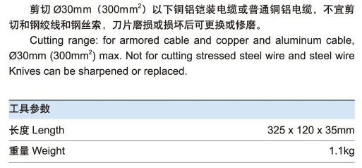 Manaul кабельный режущий инструмент с храповым механизмом, резак кабеля J40 30mm2, максимальная проволока, плоскогубцы, ручной инструмент, не резка стальной проволоки
