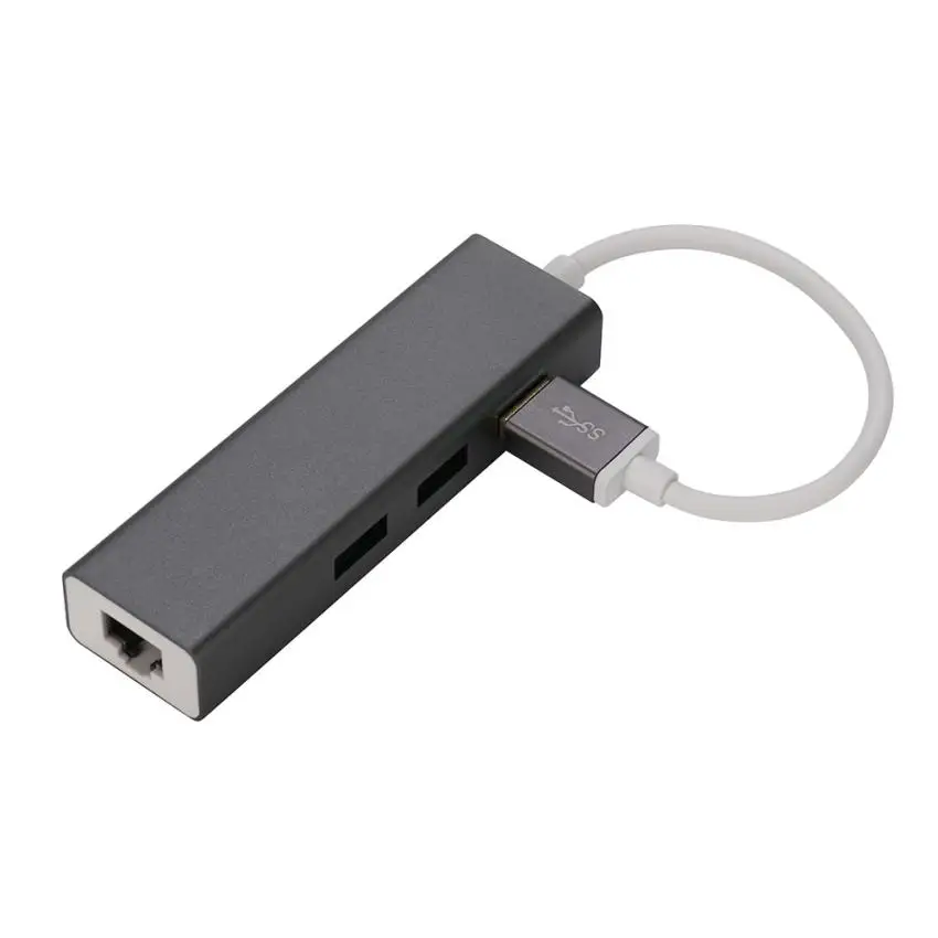 3-Порты и разъёмы USB 3,0 концентратор и USB 3,0 Rj45 до 10/100/1000 м Fast Ethernet LAN полной скорости и удобен и легок в Применение l0719 #3