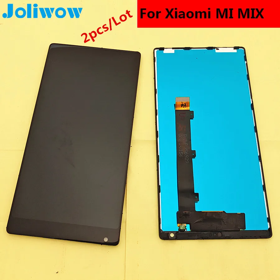 

joliwow 2pcs/Lot FOR Xiaomi Mi MIX LCD Display+Touch Screen+frame Integrated component replacement parts 6.4" for xiaomi mix pro