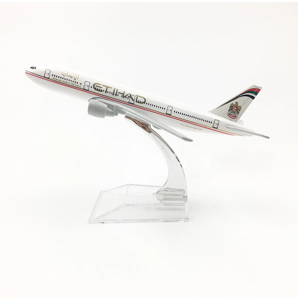 1/400 масштаб самолета Боинг 777 Etihad Airways 16 см сплава плоскости B777 модель игрушки Для детей подарок для коллекции