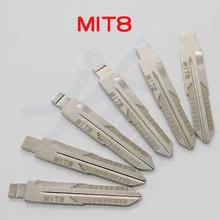10 шт. Выгравированный линейный ключ для Mitsubishi MIT8 2 в 1 LiShi весы режа зубы Заготовка ключа замка зажигания автомобиля № 5