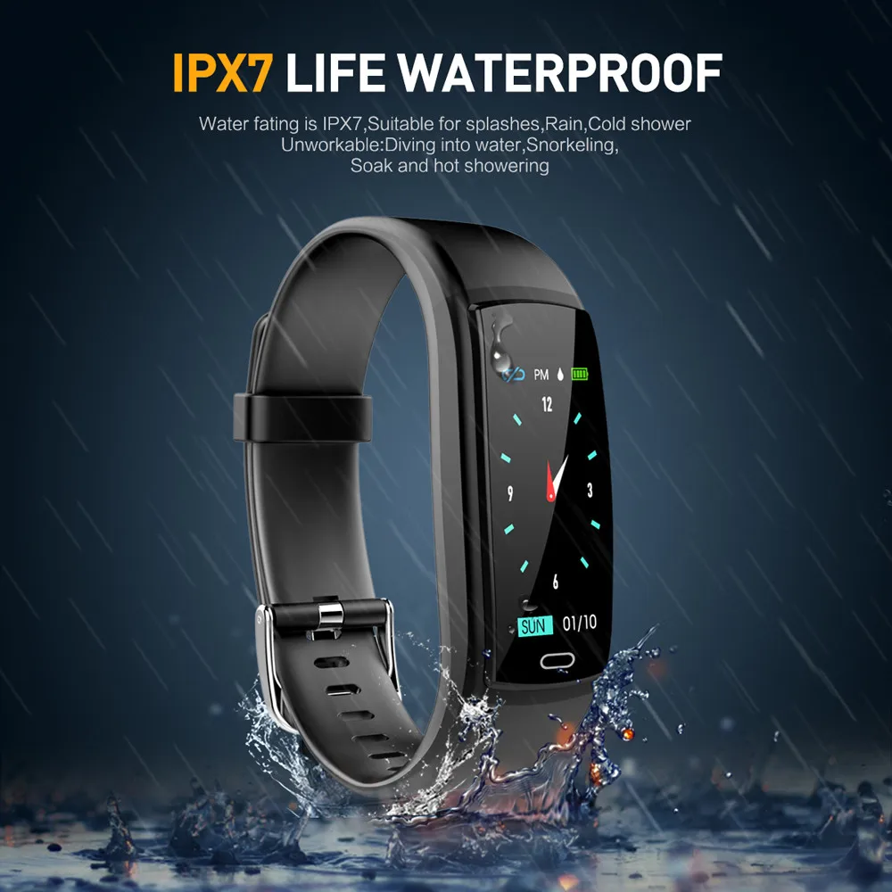 

Luxury color screen smart bracelet Y9 Smart Color Screen Blood Pressure Exercise Heart Rate Pedometer Smart Watch