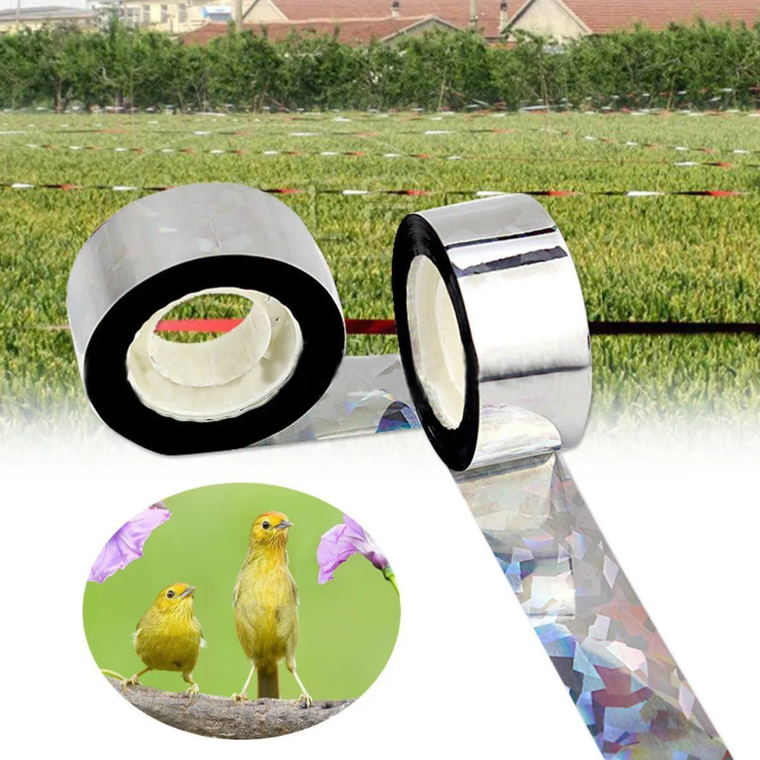 1# Richi Audible Visual Bird Deterrent Reflective Flash Scare Repellent Emitting Tape 80M 
