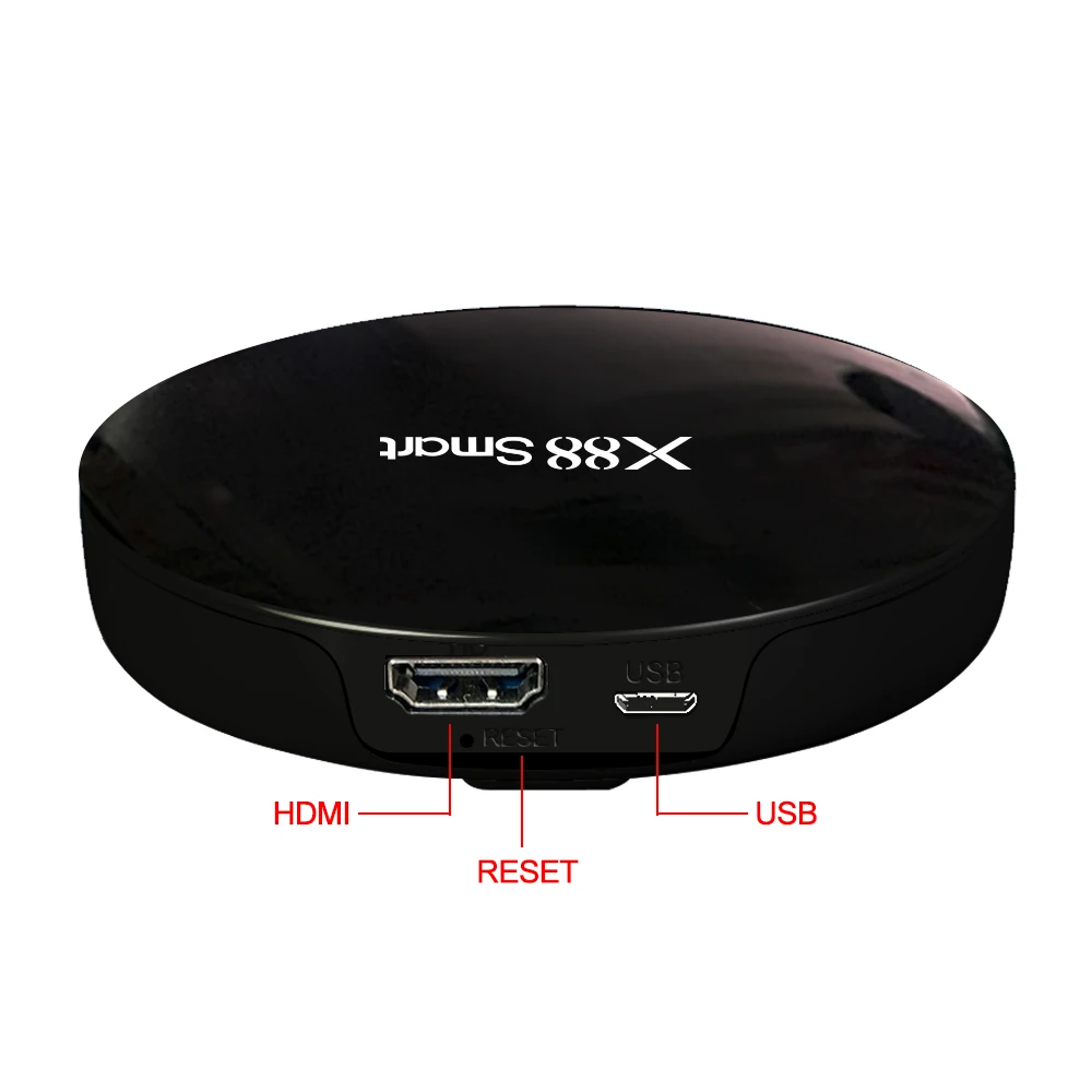 Android 9,0 Smart tv box X88 smart 4G ram 32GB rom RK3328 четырехъядерный высокоскоростной 2,4G WIF 1080P 4K VP9 телеприставка с пультом дистанционного управления