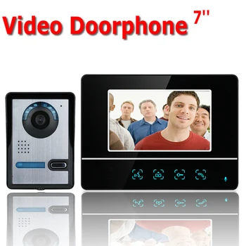 

7 Inch TFT Touch Screen Kleur Video Deurtelefoon CMOS Video Deurbel Camera Intercom systeem