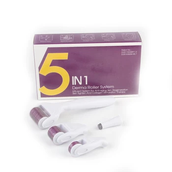 

Multifunctional anti wrinkle roller stainless steel stretch mark removal 5 in 1 derma rollers smooths folds for wholesales