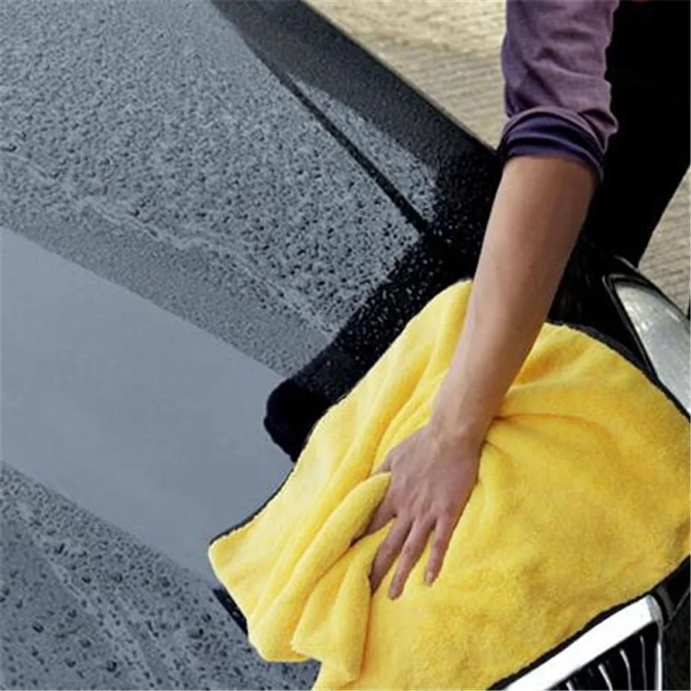 Супер абсорбирующее полотенце из микрофибры для мытья автомобиля, сушильная ткань для автомобиля, очень большой размер 90x60 см, сушильное полотенце, уход за автомобилем
