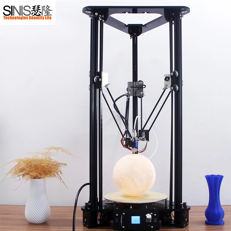 

DIY Kit Delta 3d Printer Priting Size D180*H320MM Laser Engraver BMP Photo 0.1MM Layer Resolution 3d Printer Machine with Video