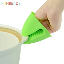 1 шт кулинарные рукавицы Силиконовые Густой термостойкие перчатки, перчатки для духовки легко гнущийся теплоизоляция Водонепроницаемый микроволновая печь; силикон перчатки ST001