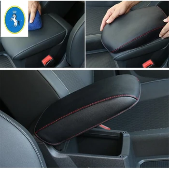 

Yimaautotrims Armrest Box Protection Cushion Mat Pad Cover Trim Black Fit For Volkswagen VW Tiguan MK2 2016 2017 2018 2019 2020