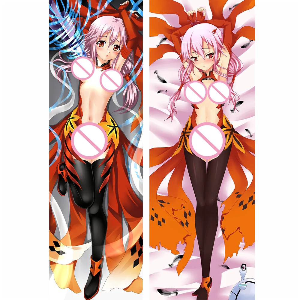 2017 August update Anime Guilty Crown YUZURIHA INORI & TSUGUMI otaku Подушка Dakimakura чехол для обнимающего тела