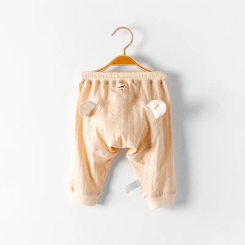 SS light brown RuanMM органического хлопка детские Штаны-ползунки большой Штаны одежда на весну и осень - Цвет: SS light brown