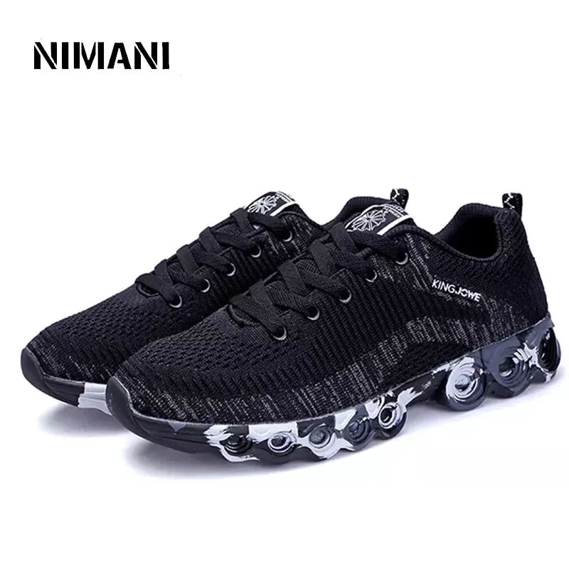 Mode Taille 44 blue Hommes Casual Sneakers Black Respirant Chaussures red Appartements D'été 2018 39 4A5LRq3j