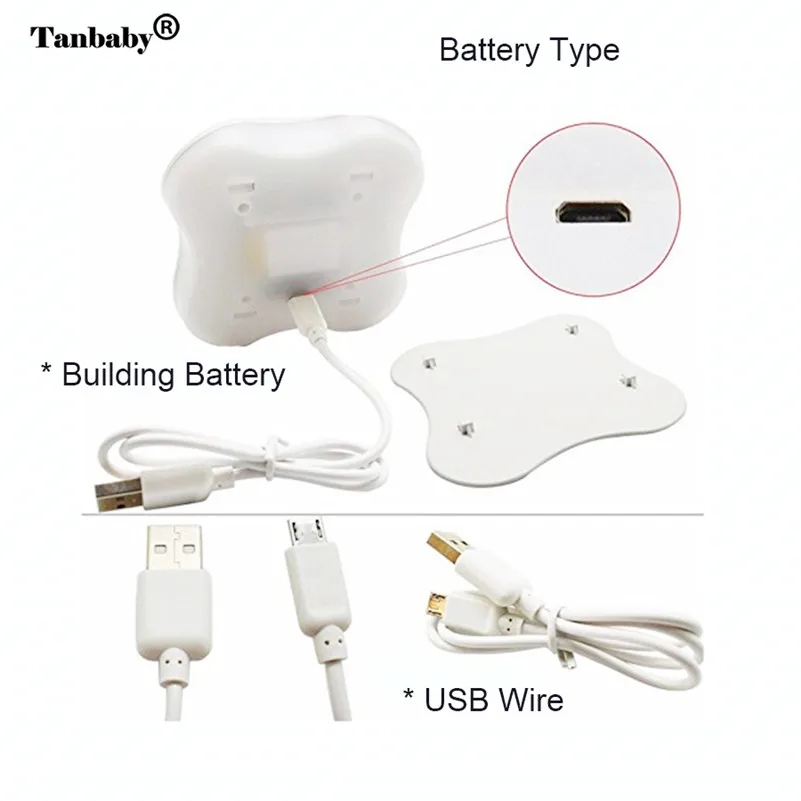  Portable LED PIR Motion Sensor Night Light Battery USB Novelty Emergency Table Lamp Stick on Anywhe