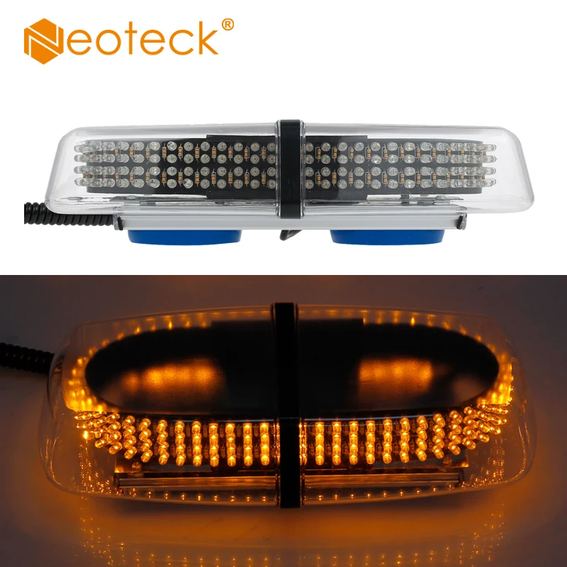 

15w DC 12v 240led Magnetic Emergency Bar Recovery Warning Strobe Light Beacon Amber Light Bulb For Car Vehicles