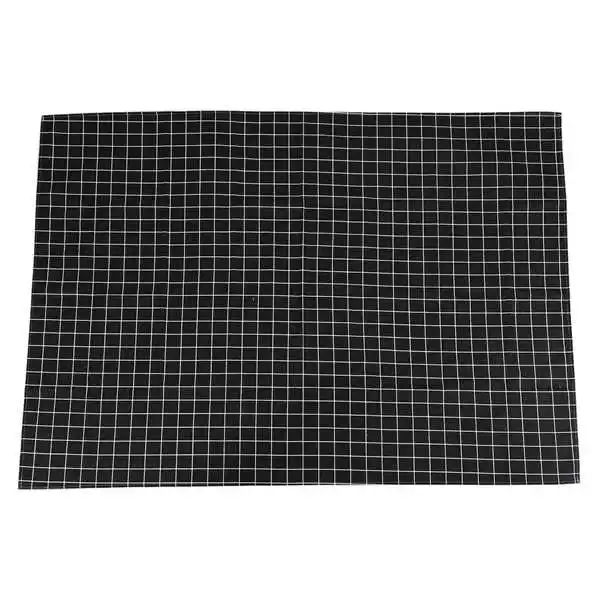 

Hot Black Plaid Table Cloth Home Coffee Table Decorative Brief Tablecloth For Home Restaurant Shop Decoration