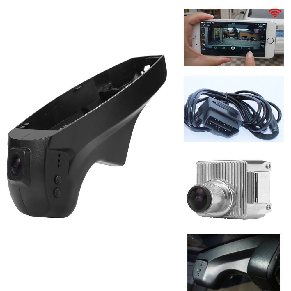 PLUSOBD Автомобильная камера WIFI DVR Скрытая с OBDII для BMW X3 E85 HD 1080P 170 градусов H.264 ночное