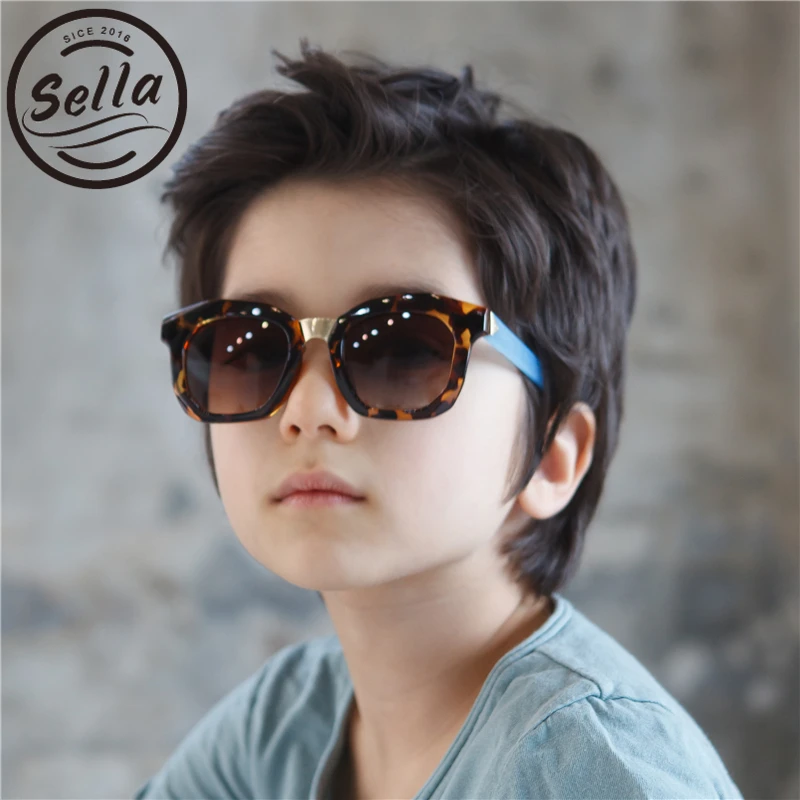Sella Hot Sale Korean Style Fashion Children Sunglasses Trending Colorful Kids Suqare Sun