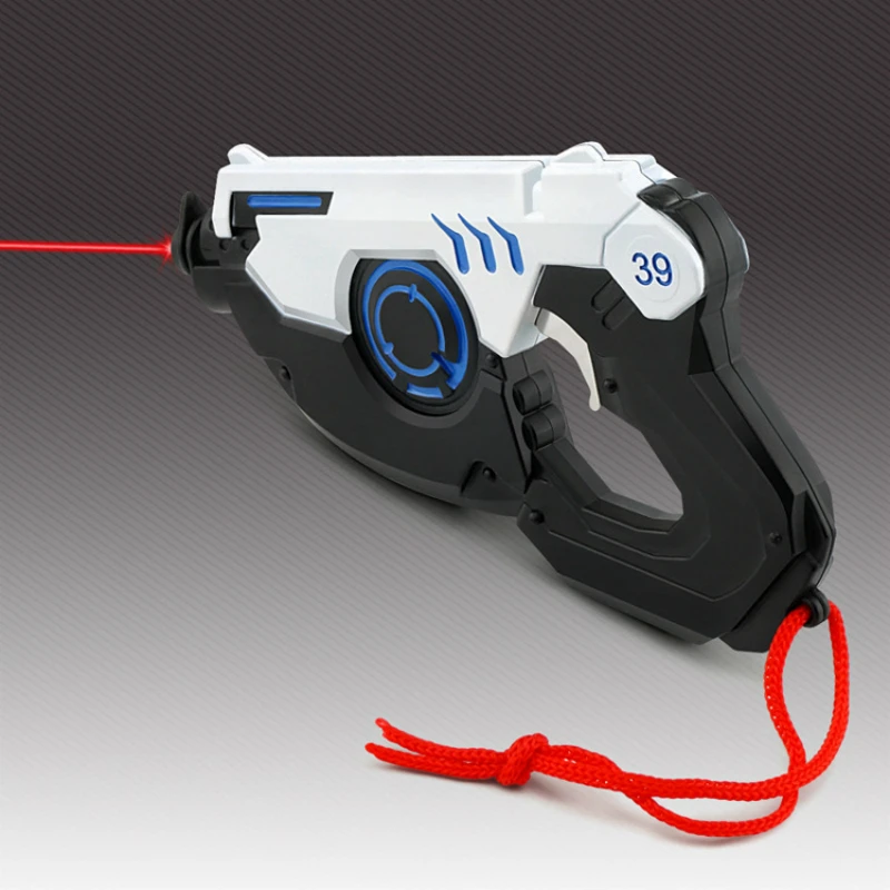 

1:2.05 Gun Model, Zinc Alloy Science Fiction Pulse Pistol Weapon Model with Infrared Function Size 14cm Can't Launch