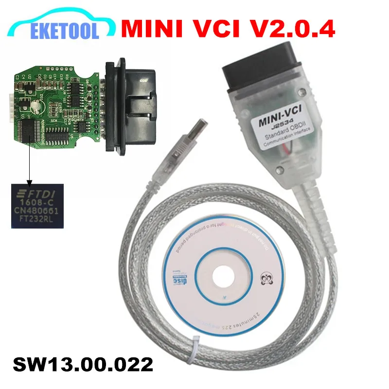 

Real V2.0.4 Firmware MINI VCI j2535 For Toyota Techstream Newest V13.00.022 FT232RL Support VPW Protocol MINI-VCI V2.0.4 Stable