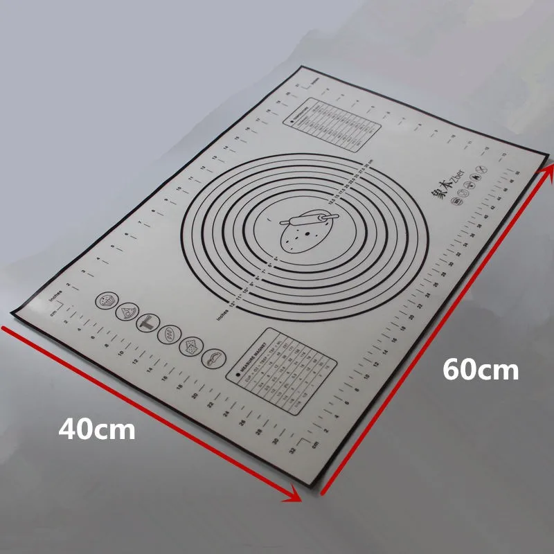 Большой 60*40 см антипригарное Силиконовое выпечки коврик с размерами и преобразования силиконовые в форме печенья лист