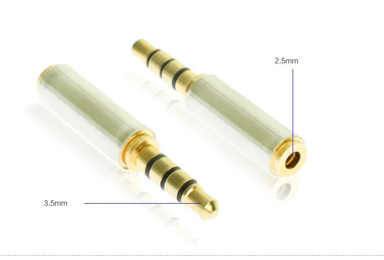 Высокое качество 3,5/2,5 мм мужской разъем для 2,5/3,5 мм Женский Разъем для телефона наушники стерео аудио адаптер разъем для автомобиля радио AUX кабель