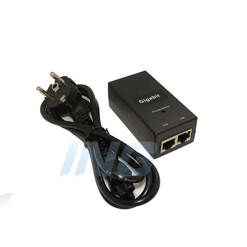 Gigabit POE injector 10/100/1000Mbps/1G/2G compatible IEEE802.3af/at  Passive Power Supply for POE device Output 48V 0.5A
