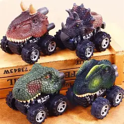 Подарок на день детей игрушка динозавр модель мини-игрушечный автомобиль задней части автомобиля подарок грузовик хобби Веселый малыш
