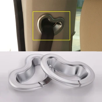 

2Pce ABS Chrome Back Seat Belt Buckle with Cover Decorative Frame Accessories For LandRover Discovery 4 2010-16 Car Accessories