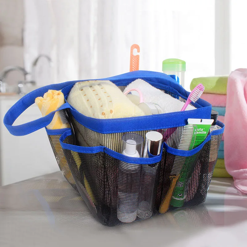 High Quality Hanging Mesh Shower Tote Bag Quick Dry Toiletry Origanizer