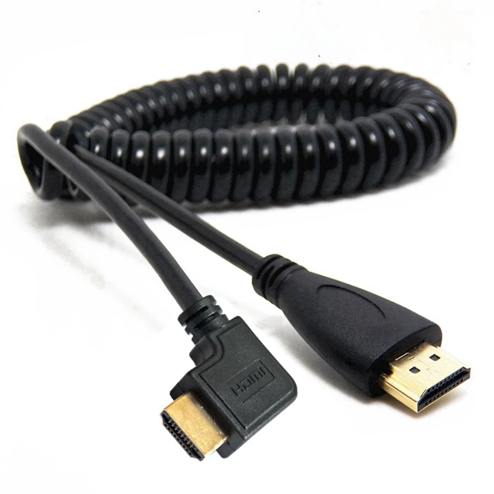 HDMI кабель 90 градусов угловой левый/правый/прямой HDMI1.4 папа-папа/женщина Высокое качество Весна HDMI линия