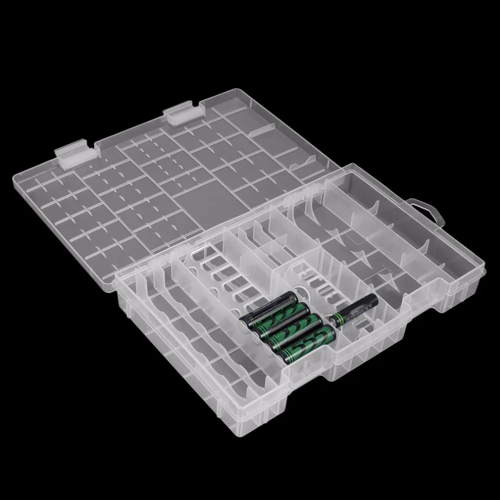 Новейший Прозрачный жесткий пластиковый чехол для аккумулятора держатель для хранения коробки для AAA/AA батареи портативный белый чехол