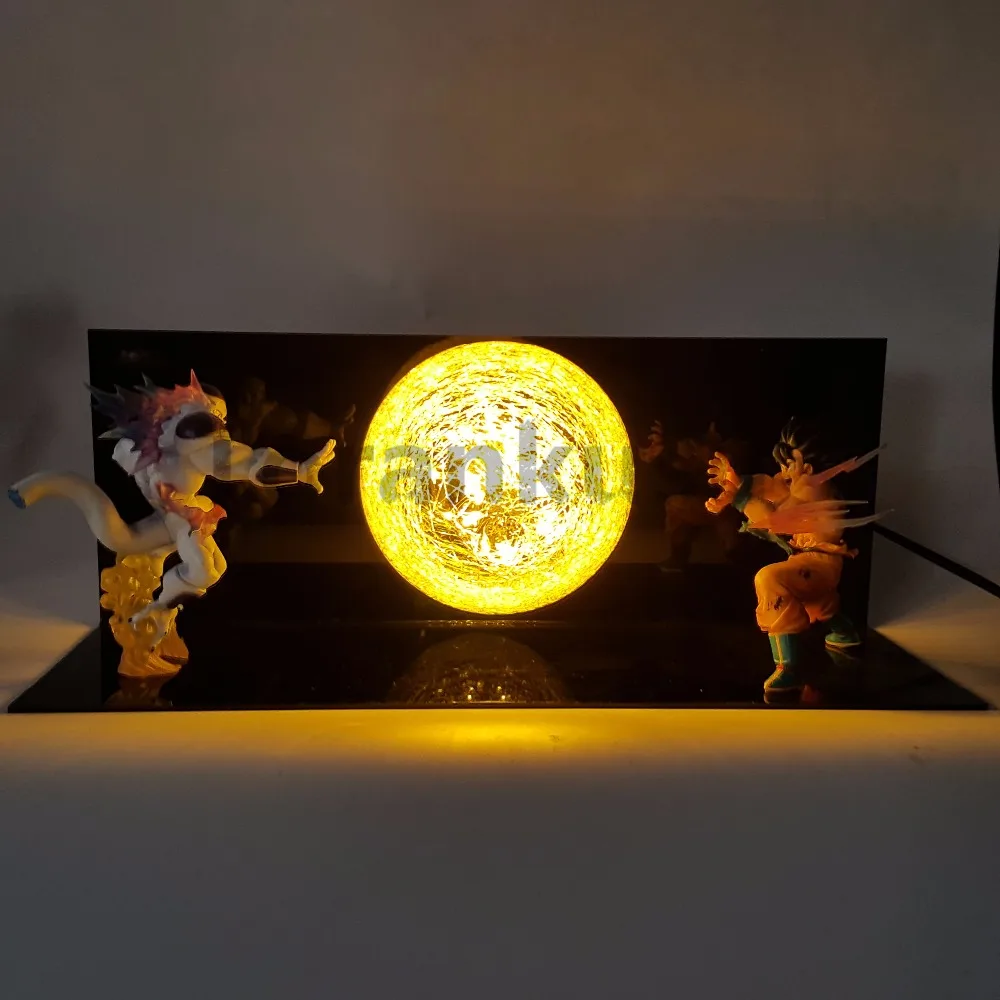 ﻿buy Dragon Ball Z Son Goku Vs Freeza Action Figure Kaiouken Diy Led 