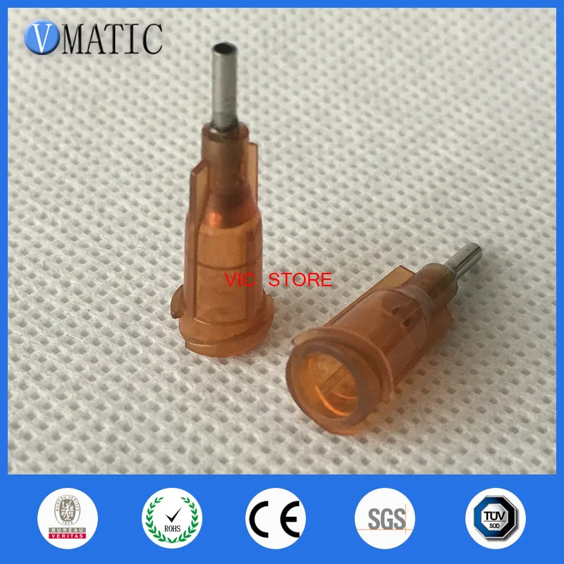 

Free Shipping Bestselling 100Pcs 15G 1/4'' Inch Stainless Steel Tip Dispensing Needles Syringe Needle Tips Screw Needle Tips
