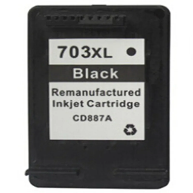 Black Ink Cartridge For HP 703 703XL For HP DeskjetF735/D730/K109a/K209a Inkjet Printer Free