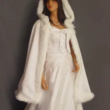 Меховая отделка атласная накидка шаль накидка свадебное пальто Ренессанс свадебное средней длины средневековая накидка доступно в белом, слоновой кости ZC090DP