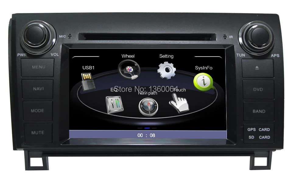 Top 2 din 7" Car DVD GPS For Toyota Tundra Sequoia Navigation Multimedia System Audio Video Player Media Stereo Head Unit Autoradio 1